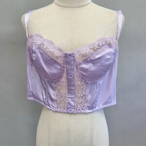 Princess Polly Leonara Bustier Top Purple Size 12‎